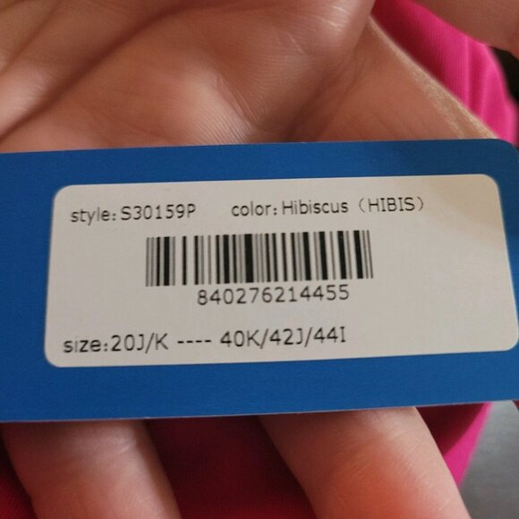 Birdsong Plus Size 20W‎ Hibiscus Shirred Ruched Underwire Tankini Swim Top Pink - Picture 7 of 12